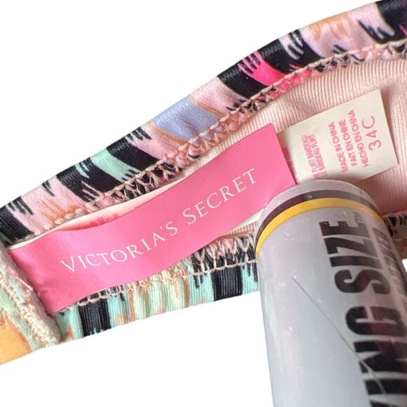 Victoria's Secret Women's Strapless Aztec Tribal Patterned Bikini Top 34C EUC - Picture 3 of 5